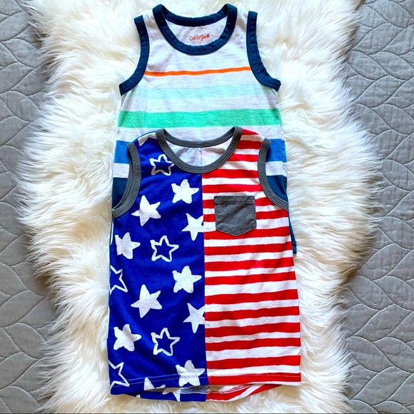 Cat & Jack Toddler Boys Tank Top Shirt Bundle
